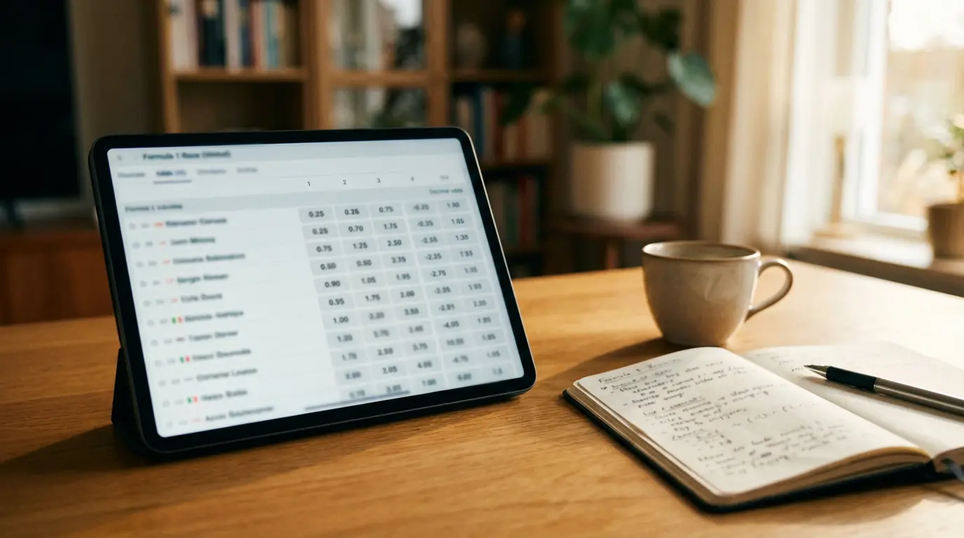 Tipos de mercados de apuestas en Fórmula 1